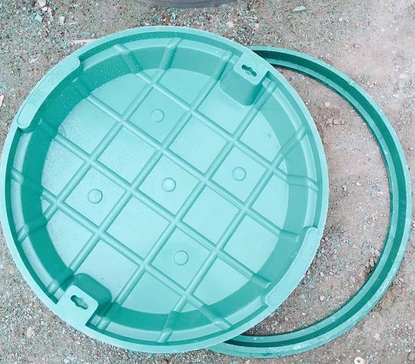 復合樹脂草坪井，植草井蓋，高分子花盆井蓋圖片