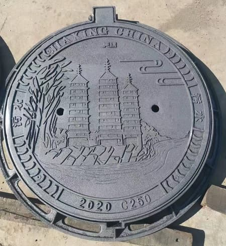 成都藝術(shù)球墨鑄鐵井蓋