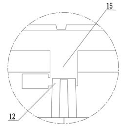 檢查井蓋防墜裝置局部剖面圖標引序號說明